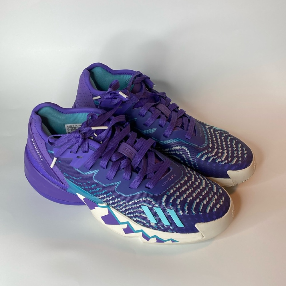 Adidas Lightlock D.O.N. Purple Athletic Shoes, men’s size 7